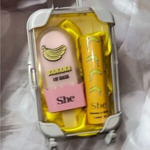 Mini Me Suitcase Lip Gloss & Lip Balm Set
